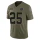 Nike Andrew Booth Dallas Cowboys Men's Limited Olive 2025 Salute to Service Jersey