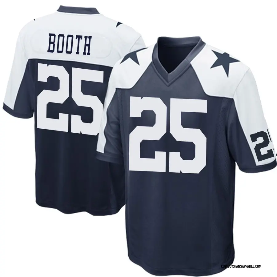 Nike Andrew Booth Dallas Cowboys Youth Game Navy Blue Throwback Jersey
