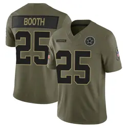 Nike Andrew Booth Dallas Cowboys Youth Limited Olive 2025 Salute to Service Jersey