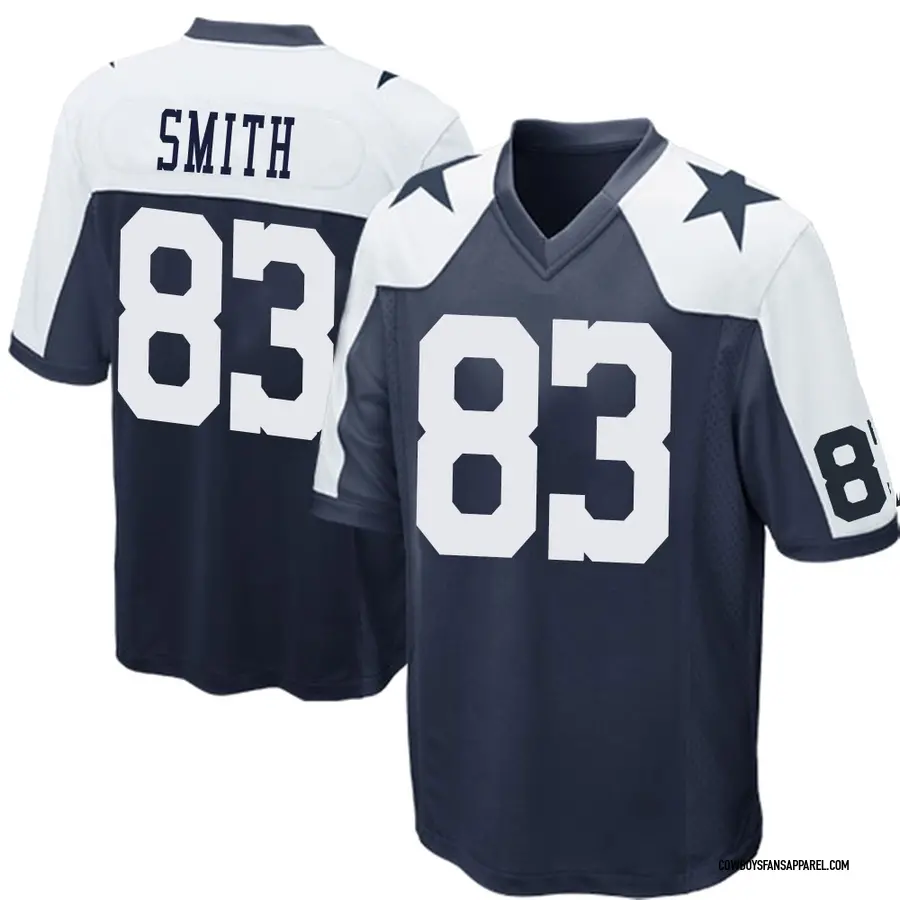 Nike Anthony Smith Dallas Cowboys Men's Game Navy Blue Throwback Jersey