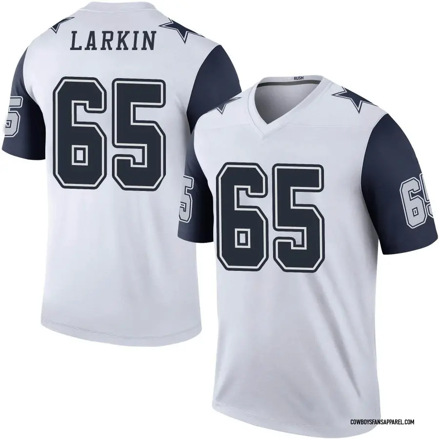 Nike Austin Larkin Dallas Cowboys Legend White Color Rush Jersey