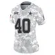 Nike Bill Bates Dallas Cowboys Women's Limited Arctic Camo 2024 Salute to Service Jersey