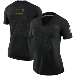 Nike Bob Lilly Dallas Cowboys Women's Limited Black 2020 Salute To Service Jersey