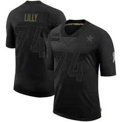 Nike Bob Lilly Dallas Cowboys Youth Limited Black 2020 Salute To Service Jersey