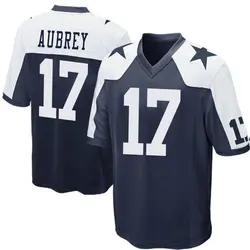 Nike Brandon Aubrey Dallas Cowboys Men's Game Navy Blue Throwback Jersey