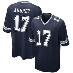 Nike Brandon Aubrey Dallas Cowboys Youth Game Navy Team Color Jersey