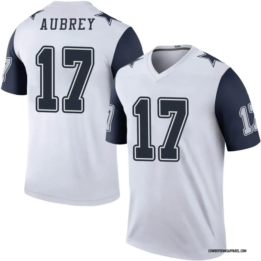 Nike Brandon Aubrey Dallas Cowboys Youth Legend White Color Rush Jersey