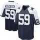 Nike Brock Mogensen Dallas Cowboys Youth Game Navy Blue Throwback Jersey
