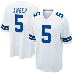 Nike Bryan Anger Dallas Cowboys Men's Game White Jersey