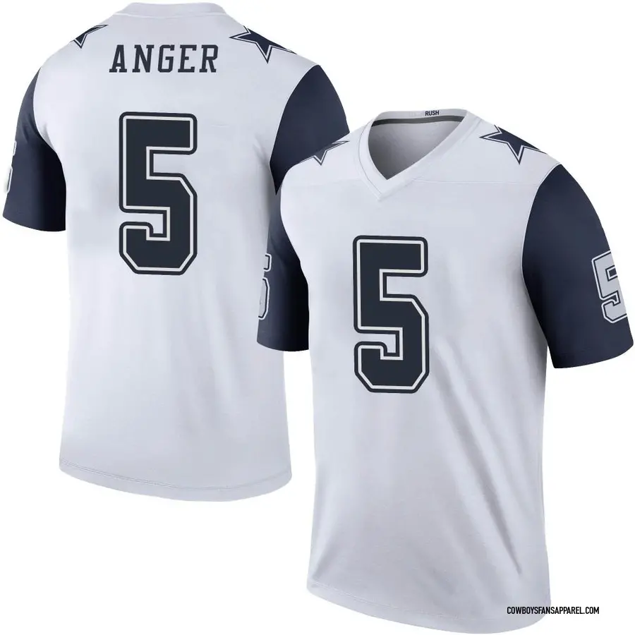 Nike Bryan Anger Dallas Cowboys Youth Legend White Color Rush Jersey