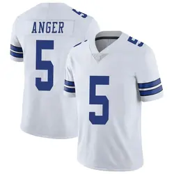 Nike Bryan Anger Dallas Cowboys Youth Limited White Vapor Untouchable Jersey