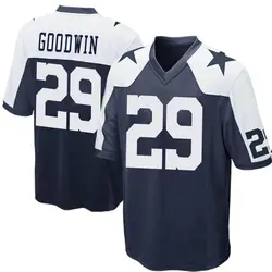 Nike C.J. Goodwin Dallas Cowboys Men's Game Navy Blue Throwback Jersey