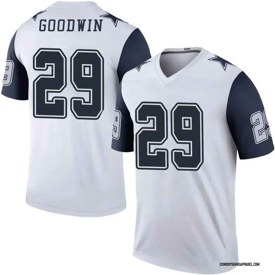 Nike C.J. Goodwin Dallas Cowboys Men's Legend White Color Rush Jersey