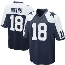Nike Caleb Downs Dallas Cowboys Men's Game Navy Blue Throwback Jersey