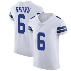 Nike Camden Brown Dallas Cowboys Men's Elite White Vapor Untouchable Jersey