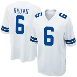 Nike Camden Brown Dallas Cowboys Men's Game White Jersey