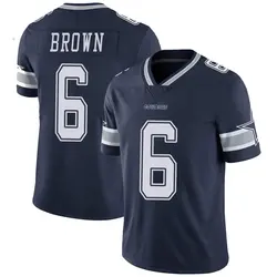 Nike Camden Brown Dallas Cowboys Men's Limited Brown Navy Team Color Vapor Untouchable Jersey