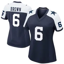 Nike Camden Brown Dallas Cowboys Women's Game Brown Navy Alternate Jersey