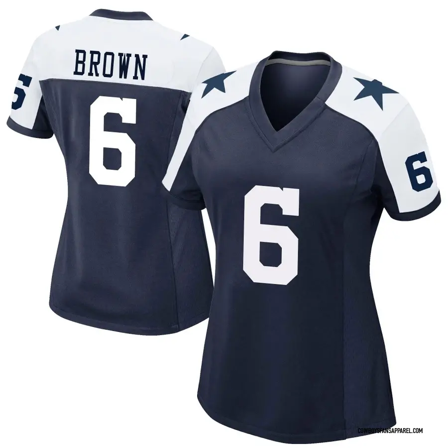 Nike Camden Brown Dallas Cowboys Women's Game Brown Navy Alternate Jersey