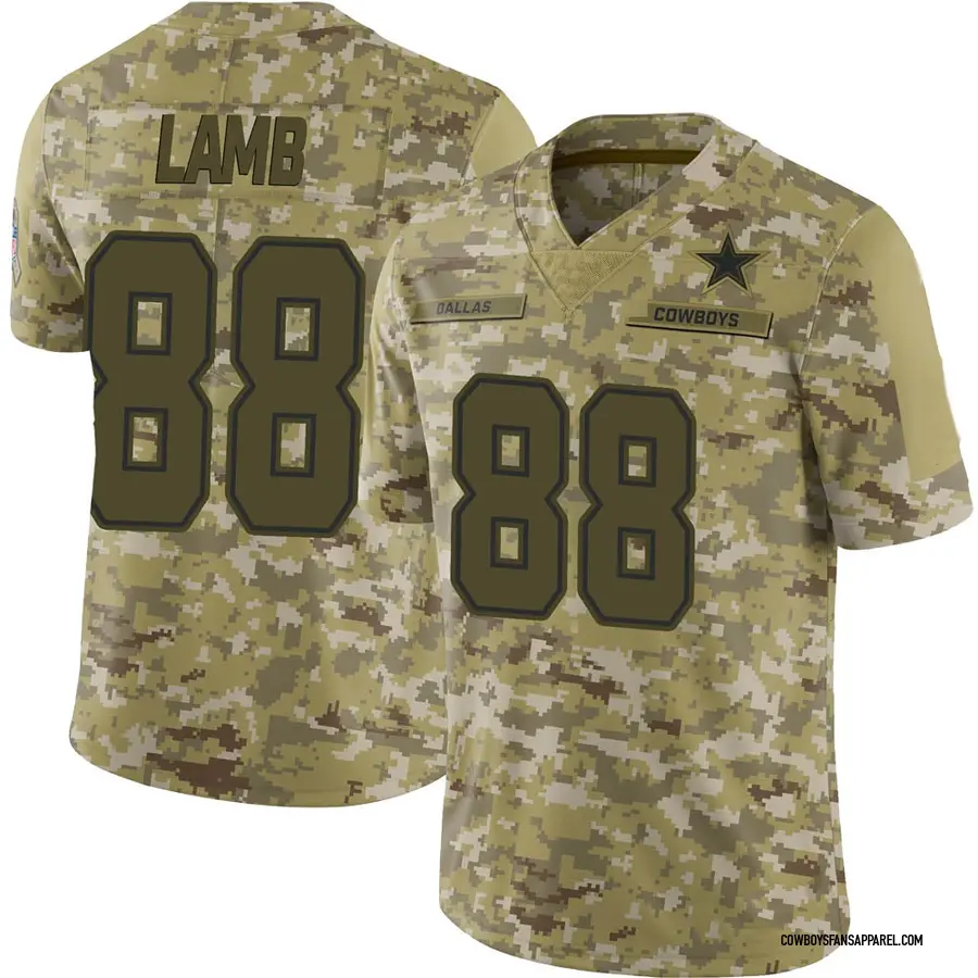 Nike CeeDee Lamb Dallas Cowboys Youth Limited Camo 2018 Salute to Service  Jersey