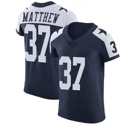 Nike Christian Matthew Dallas Cowboys Men's Elite Navy Alternate Vapor Untouchable Jersey