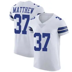 Nike Christian Matthew Dallas Cowboys Men's Elite White Vapor Untouchable Jersey