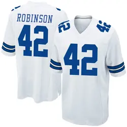 Nike Curtis Robinson Dallas Cowboys Men's Game White Jersey