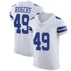 Nike DJ Rogers Dallas Cowboys Men's Elite White Vapor Untouchable Jersey