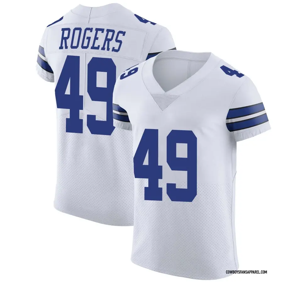 Nike DJ Rogers Dallas Cowboys Men's Elite White Vapor Untouchable Jersey