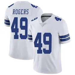 Nike DJ Rogers Dallas Cowboys Men's Limited White Vapor Untouchable Jersey
