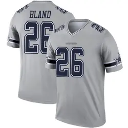Nike DaRon Bland Dallas Cowboys Men's Legend Gray Inverted Jersey