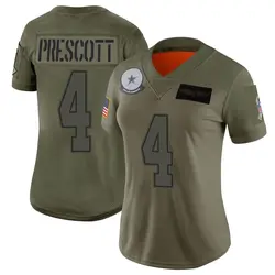 Nike Dak Prescott Dallas Cowboys Women's Limited Camo 2019 Salute to Service Jersey