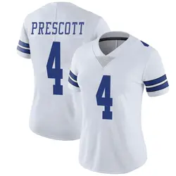 Nike Dak Prescott Dallas Cowboys Women's Limited White Vapor Untouchable Jersey