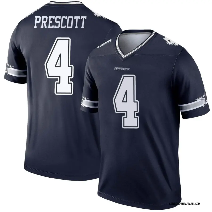 Nike Dak Prescott Dallas Cowboys Youth Legend Navy Jersey