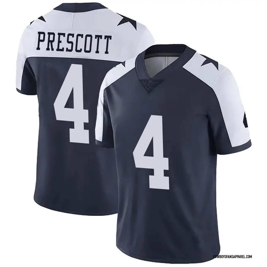 Nike Dak Prescott Dallas Cowboys Youth Limited Navy Alternate Vapor Untouchable Jersey