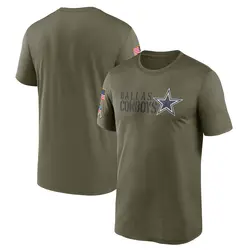 Nike Dallas Cowboys Men's Legend Olive 2022 Salute to Service Team T-Shirt