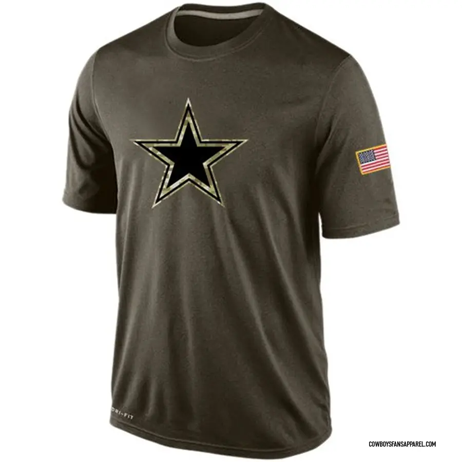 Nike Dallas Cowboys Men\'s Olive Salute To Service KO Performance Dri ...