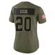 Nike Dalvin Cook Dallas Cowboys Women's Limited Olive 2025 Salute to Service Jersey