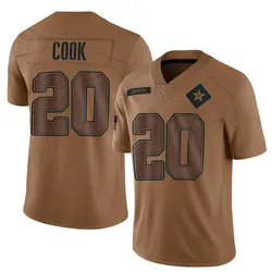 Nike Dalvin Cook Dallas Cowboys Youth Limited Brown 2023 Salute To Service Jersey