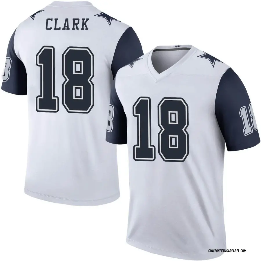 Nike Damone Clark Dallas Cowboys Youth Legend White Color Rush Jersey