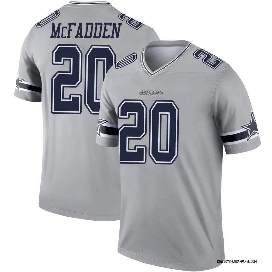 Nike Darren McFadden Dallas Cowboys Men's Legend Gray Inverted Jersey