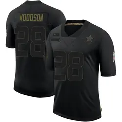 Nike Darren Woodson Dallas Cowboys Men's Limited Black 2020 Salute To Service Jersey