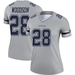 Nike Darren Woodson Dallas Cowboys Women's Legend Gray Inverted Jersey
