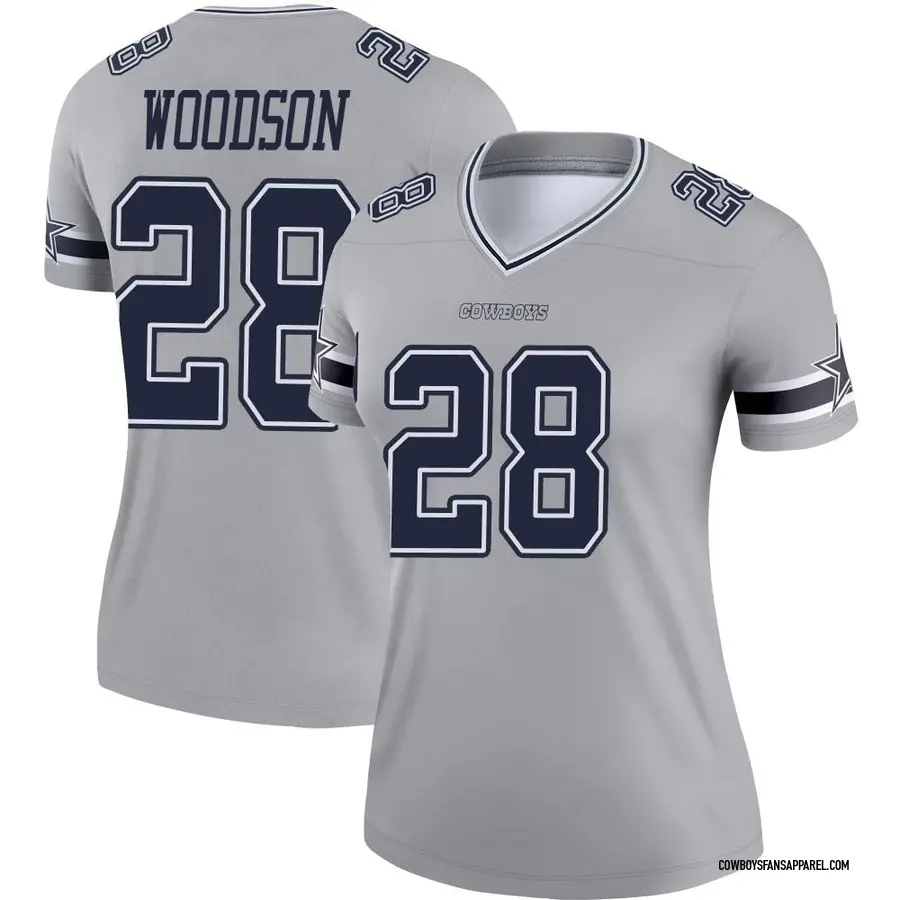 Nike Darren Woodson Dallas Cowboys Women's Legend Gray Inverted Jersey