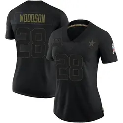 Nike Darren Woodson Dallas Cowboys Women's Limited Black 2020 Salute To Service Jersey