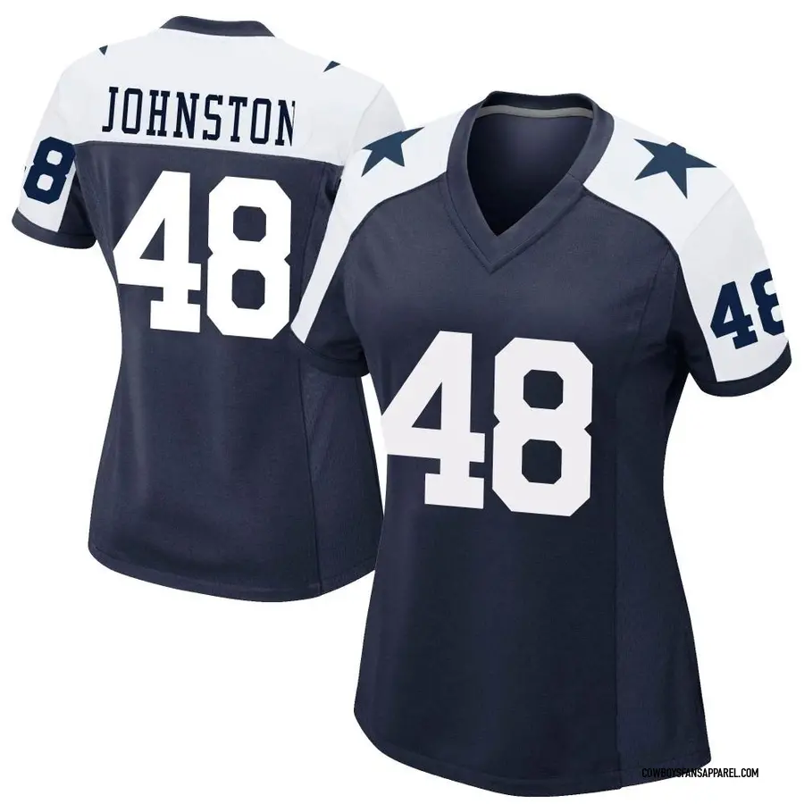 Nike Daryl Johnston Dallas Cowboys Women's Game Navy Alternate Jersey