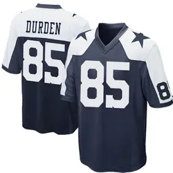 Nike David Durden Dallas Cowboys Men's Game Navy Blue Throwback Jersey