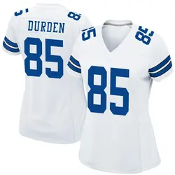 Nike David Durden Dallas Cowboys Women's Game White Jersey