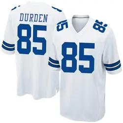 Nike David Durden Dallas Cowboys Youth Game White Jersey