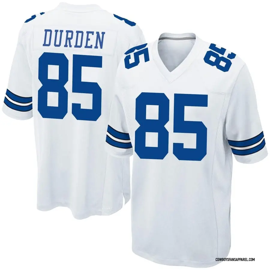 Nike David Durden Dallas Cowboys Youth Game White Jersey